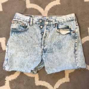 Levi’s High Waisted Jean Shorts